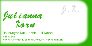 julianna korn business card